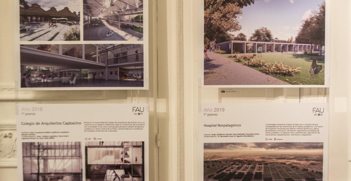 Se inauguró en la SCA la muestra «Premios y Obras» de la FAU