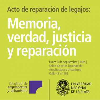 Acto Homenaje de entrega de Legajos Reparados