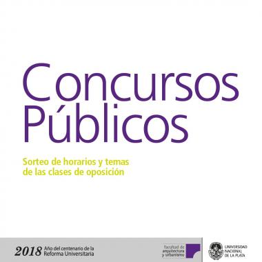 Información sobre concursos públicos