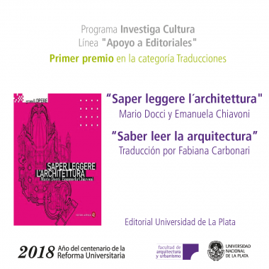 “Saper leggere l´architettura”: Premio a su traducción al español 