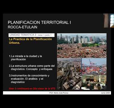 La práctica de la planificación urbana: La estructura urbana y el análisis como parte del diagnóstico