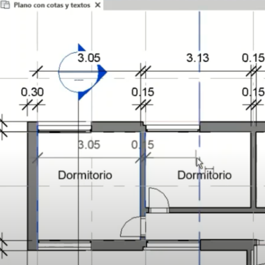 Curso Introductorio Modelado de Edificios con Información. Corrección de referencia de cotas